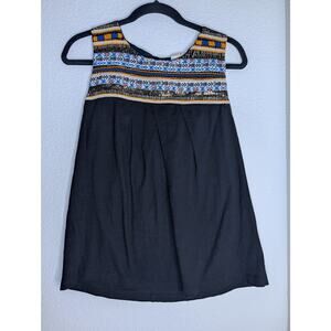 Anthropologie Akemi + Kin Beaded Embroidered Boho Tunic S